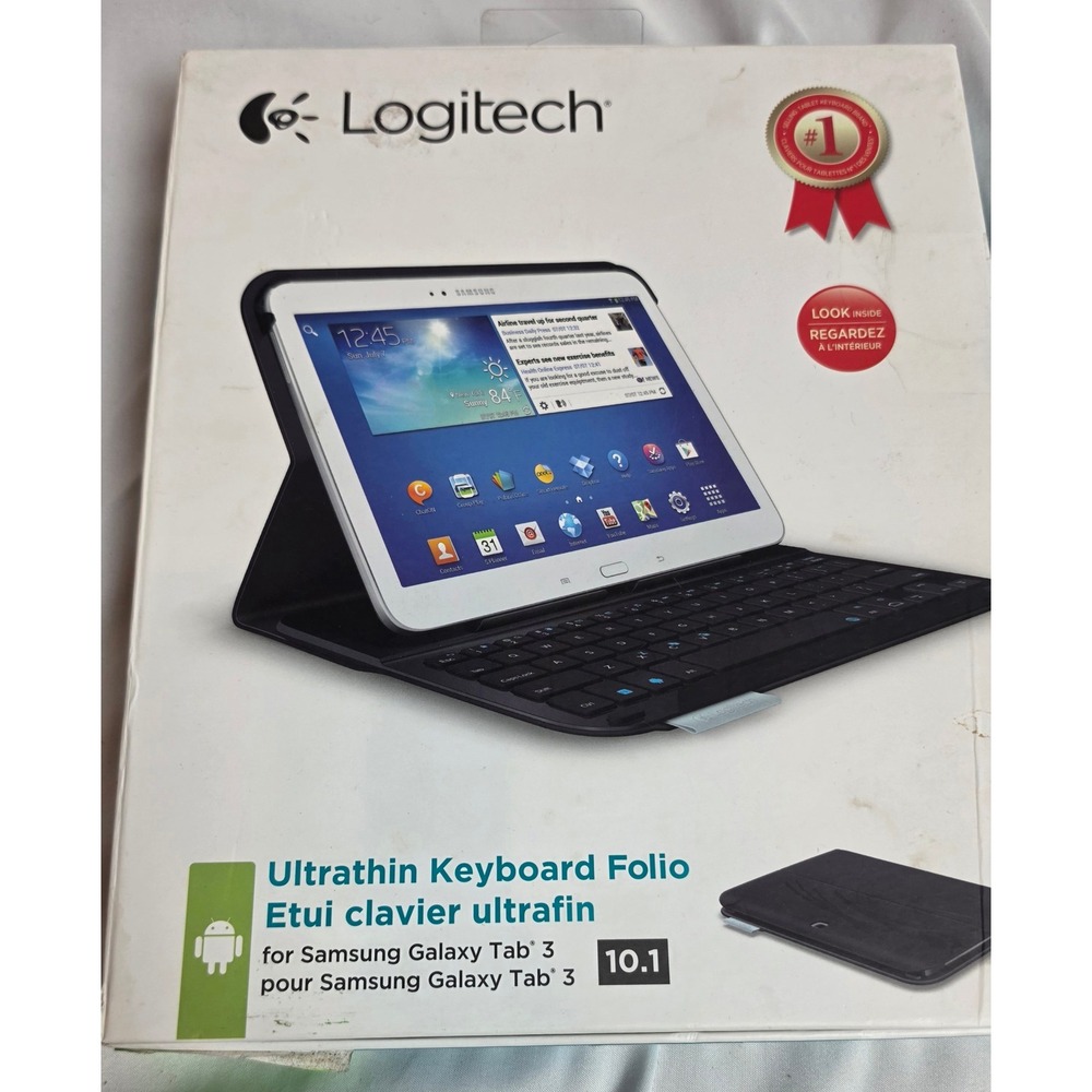 Logitech Ultrathin Keyboard Folio for Samsung Galaxy Tab 3 10.1 Black S310 Case